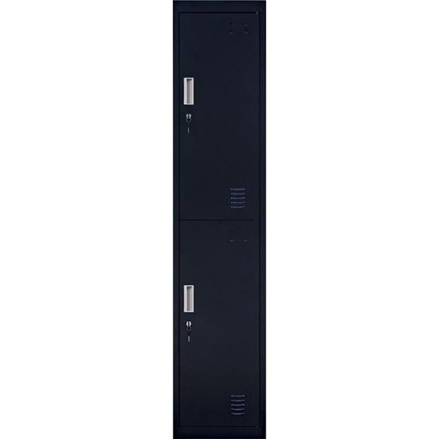2-door Vertical Locker Storage Standard Black Image 6