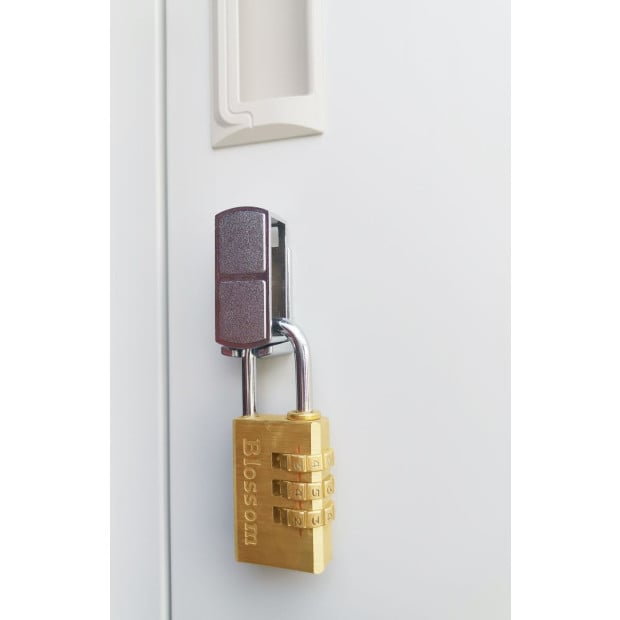4 Door Vertical Locker - Office/gym w/Padlock Image 10
