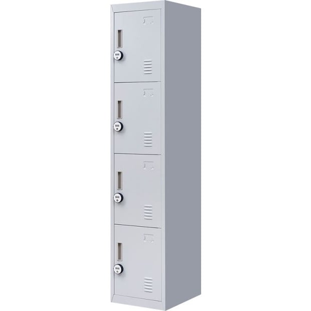 4 Door Locker - Office/gym w/4 combination lock Grey Image 5