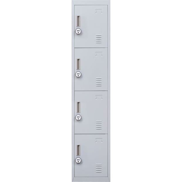 4 Door Locker - Office/gym w/4 combination lock Grey Image 7