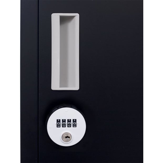 4 Door Vertical Locker - Office/gym w/4 combination lock Black Image 9