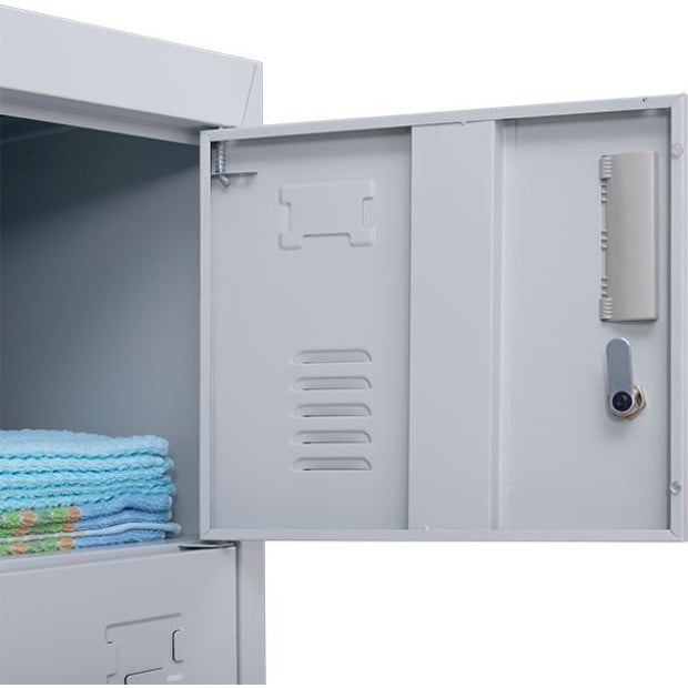6-door Vertical Locker Grey - Standard Image 10