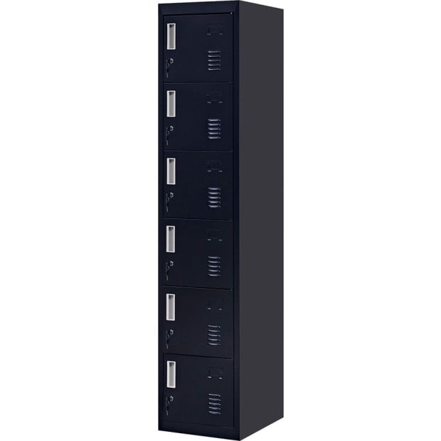 6-door Vertical Locker Standard - Black Image 5