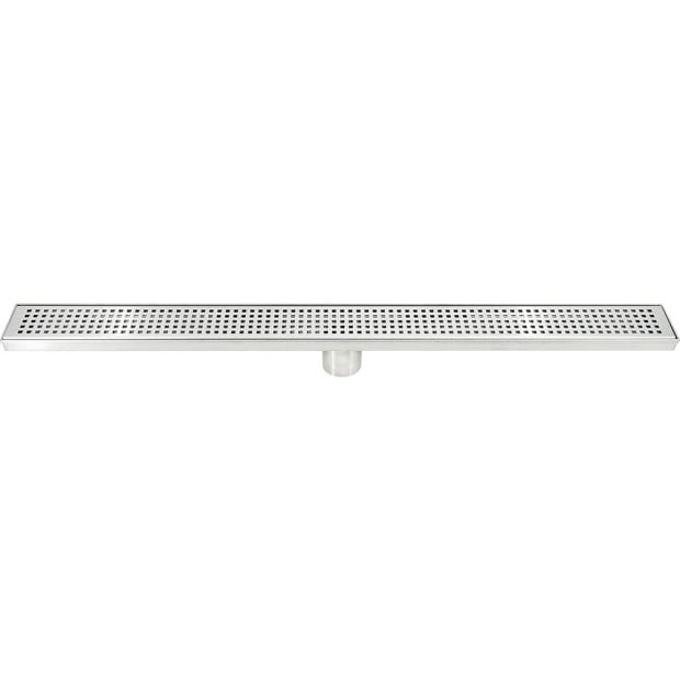800mm Bathroom Shower Stainless Steel Grate Drain Square Pattern Image 8