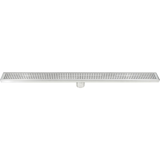 900mm Bathroom Shower Stainless Steel Grate Drain Square Pattern Image 8