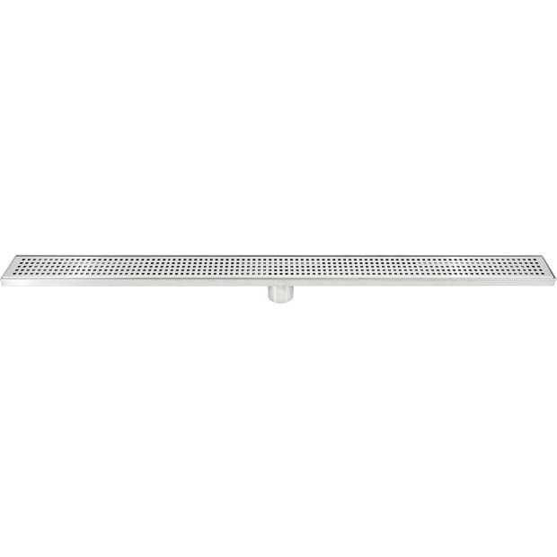 1000mm Bathroom Shower Stainless Steel Grate Drain Square Pattern Image 8