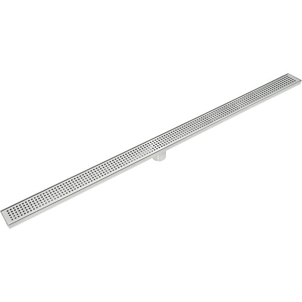 1200mm Bathroom Shower Stainless Steel Grate Drain Square Pattern Image 7