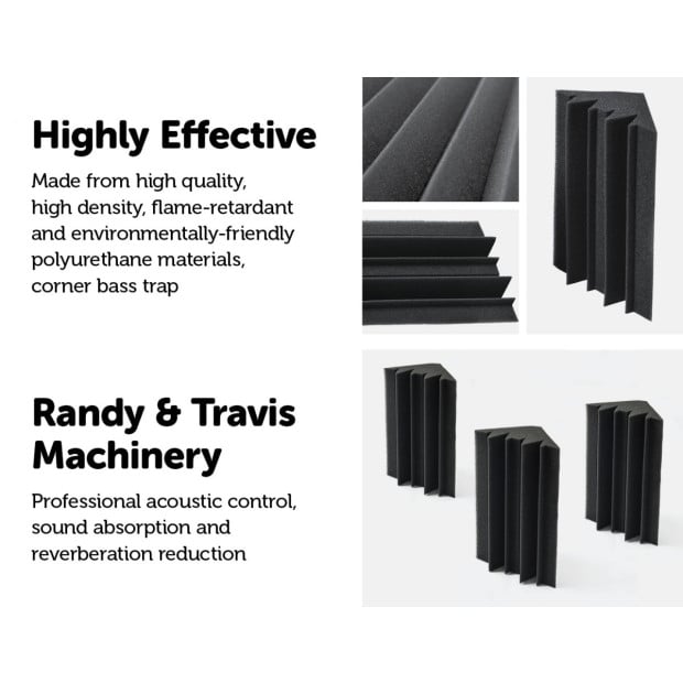 20pcs Studio Acoustic Foam Corner Bass Trap Sound Absorption Treatment Proofing Image 3