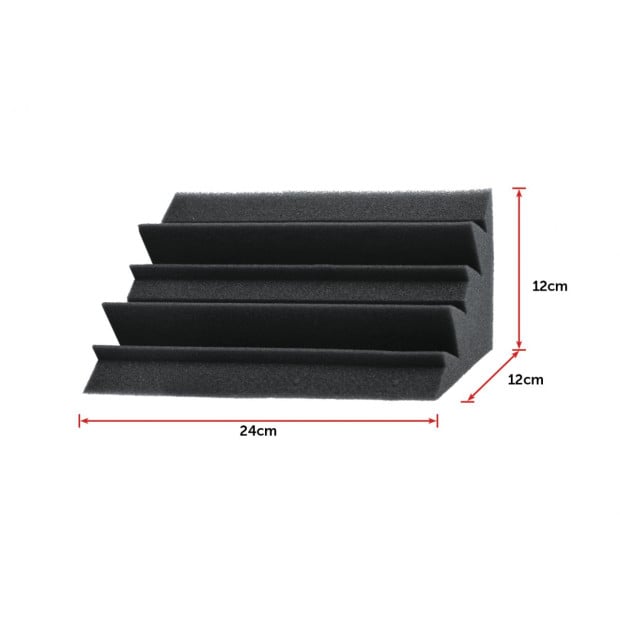 20pcs Studio Acoustic Foam Corner Bass Trap Sound Absorption Treatment Proofing Image 9
