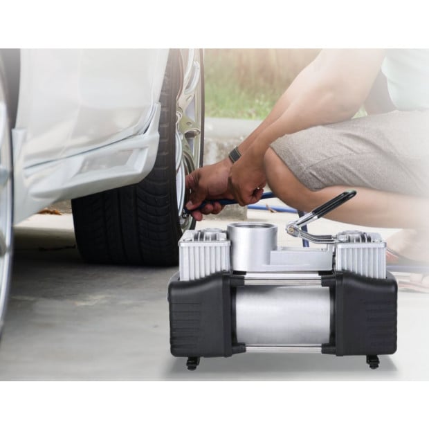 12v Car Air Compressor 4x4 Tyre Deflator 4wd Inflator Portable 85l/min