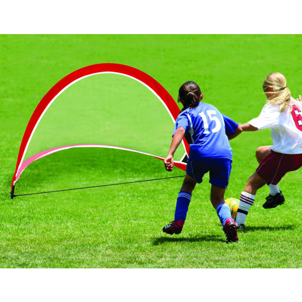 Portable Kids Soccer Goals Set – 2 Pop Up Soccer Goals, Cones, Goal Carry Bag Image 2