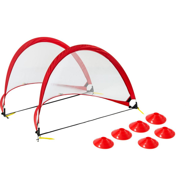 Portable Kids Soccer Goals Set – 2 Pop Up Soccer Goals, Cones, Goal Carry Bag Image 5