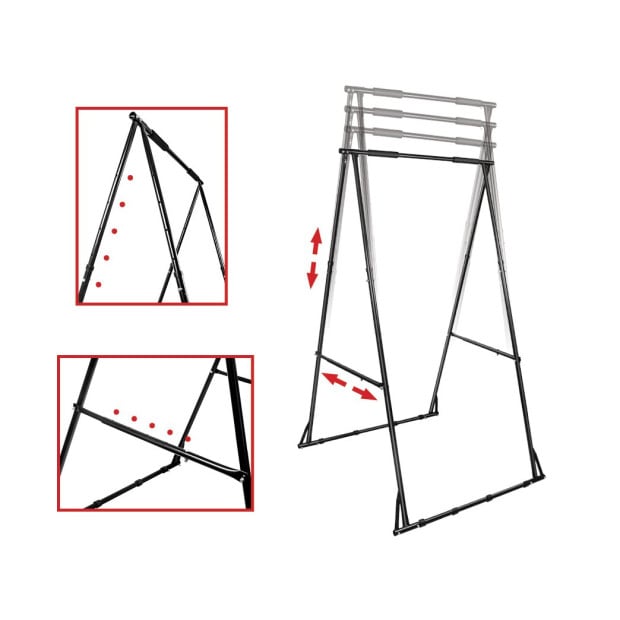 Pull-up Bar Free Standing Sturdy Frame Indoor Pull Ups Machine Image 11