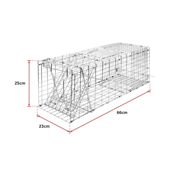 Trap Humane Possum Cage Live Animal Safe Catch Rabbit Cat Hare Fox Bird Image 8