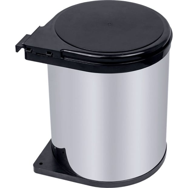 Kitchen Swing Pull Out Bin Stainless Steel Garbage Rubbish Waste Trash Can 14l Image 6