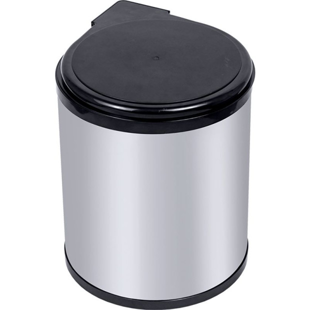 Kitchen Swing Pull Out Bin Stainless Steel Garbage Rubbish Waste Trash Can 14l Image 8