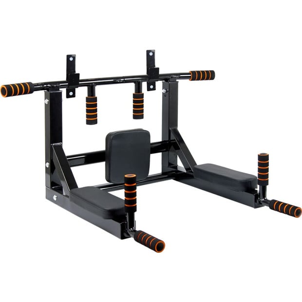 Heavy Duty Wall Mounted Power Station - Knee Raise - Pull Up - Chin Up -dips Bar Image 7