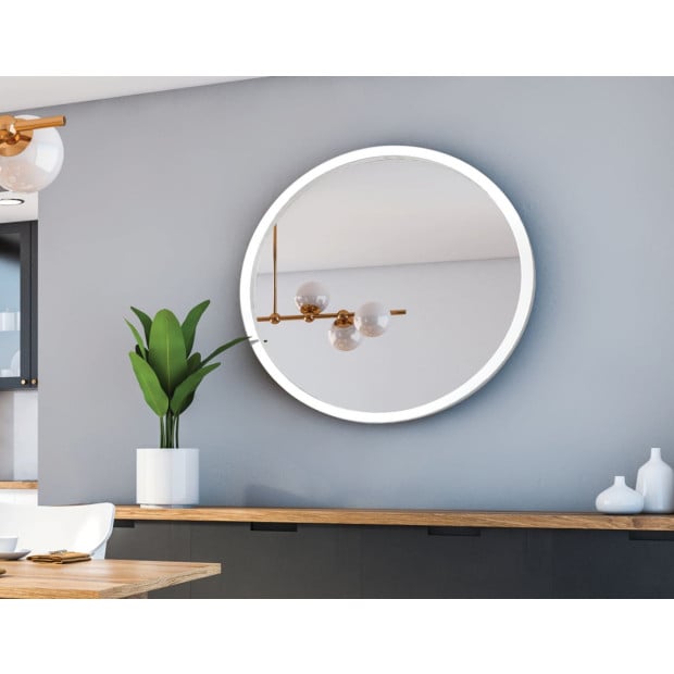 80cm Round Wall Mirror Bathroom Makeup Mirror Image 4