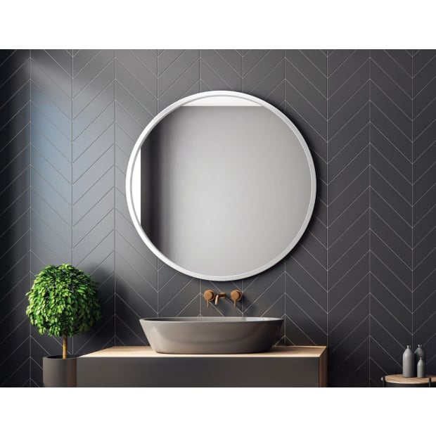 90cm Round Wall Mirror Bathroom Makeup Mirror By Della Francesca Image 4