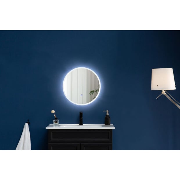 50cm Led Wall Mirror Bathroom Mirrors Light Decor Round Image 3