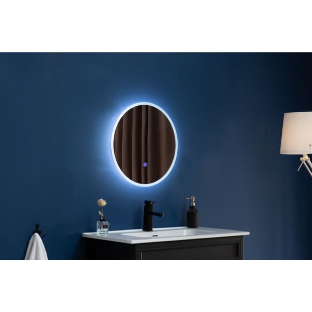 90cm Led Wall Mirror Bathroom Mirrors Light Decor Round