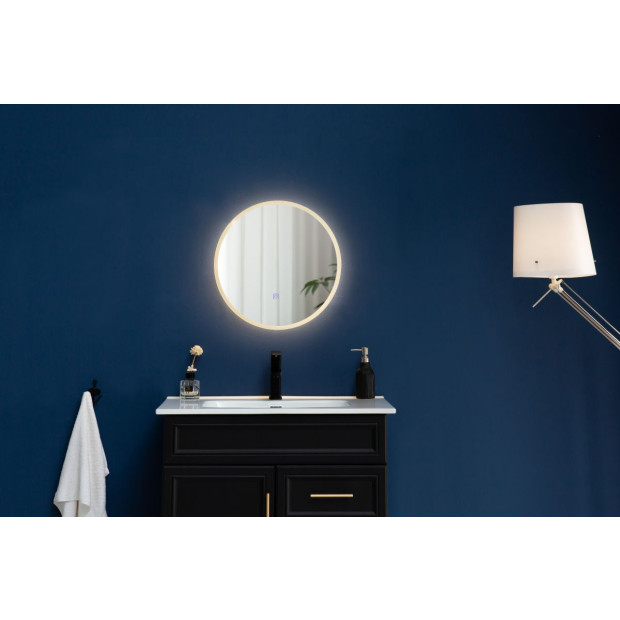 90cm Led Wall Mirror Bathroom Mirrors Light Decor Round Image 4