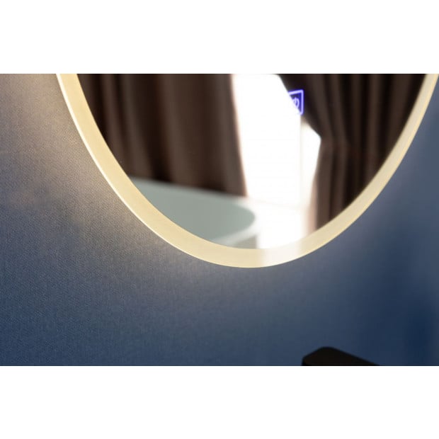 90cm Led Wall Mirror Bathroom Mirrors Light Decor Round Image 5