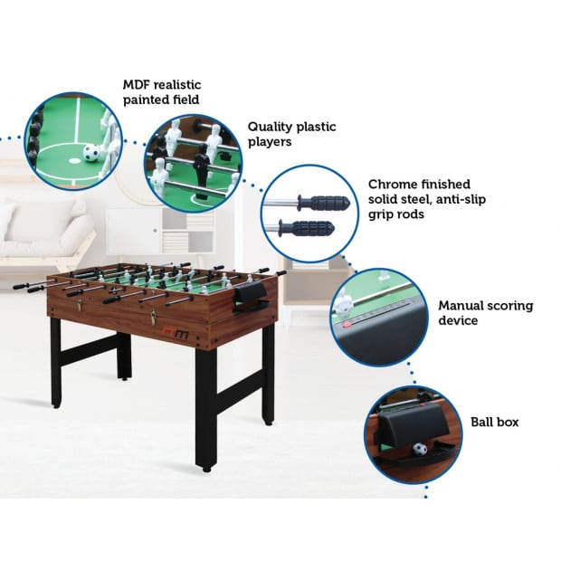 4ft 3-in-1 Games Foosball Soccer Hockey Pool Table Table Image 12