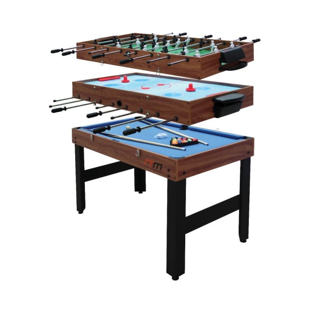 4ft 3-in-1 Games Foosball Soccer Hockey Pool Table Table Image 9
