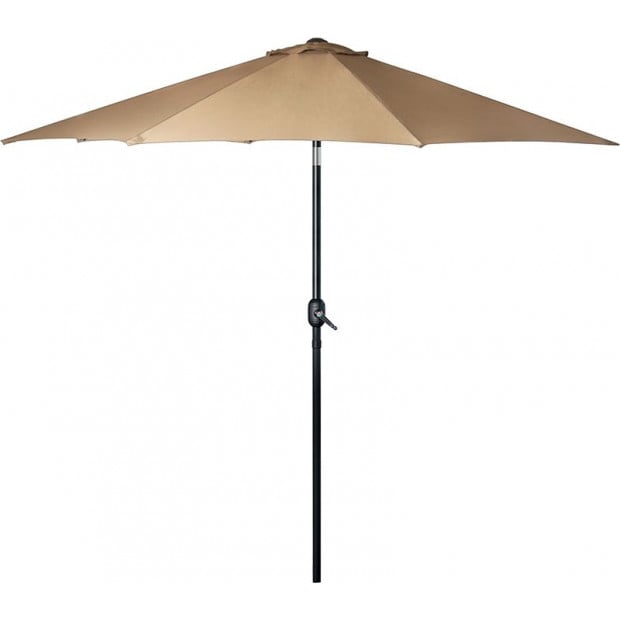 9ft Patio Umbrella Outdoor Garden Table Umbrella With 8 Sturdy Ribs Image 4