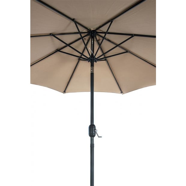 9ft Patio Umbrella Outdoor Garden Table Umbrella With 8 Sturdy Ribs Image 7