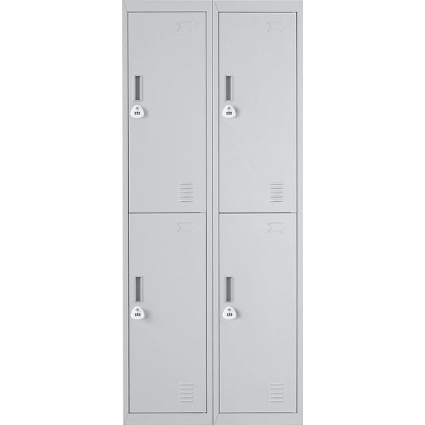 Four-door Office Shed Storage Locker 3-Digit Combination Lock Grey Image 7