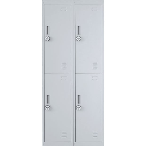 Four-door Office Shed Storage Locker 4-Digit Combination Lock Grey Image 7
