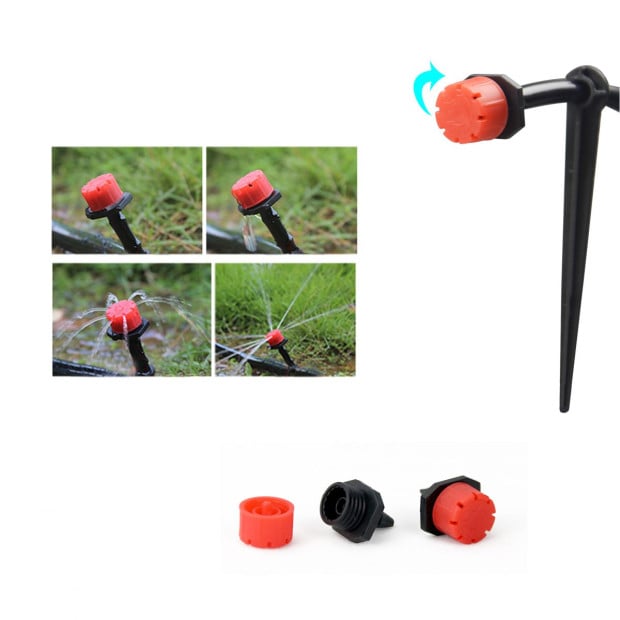 50m Hose Garden Irrigation System Plant Watering Diy Micro Drip Kits Image 5