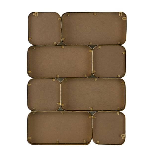 Golden Eye Wall Mirror Gold 81 x 61 x 3cm Decor Image 9