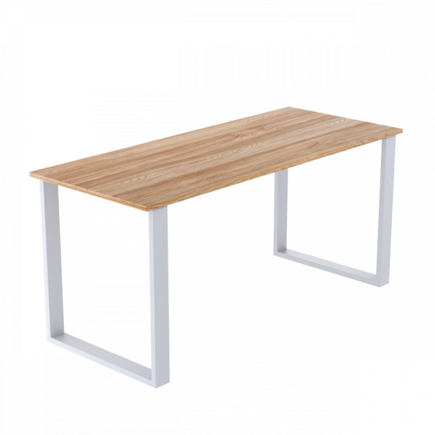 Rectangular-shaped Table Bench Desk Legs Retro Industrial Design Fully Welded - White Image 4