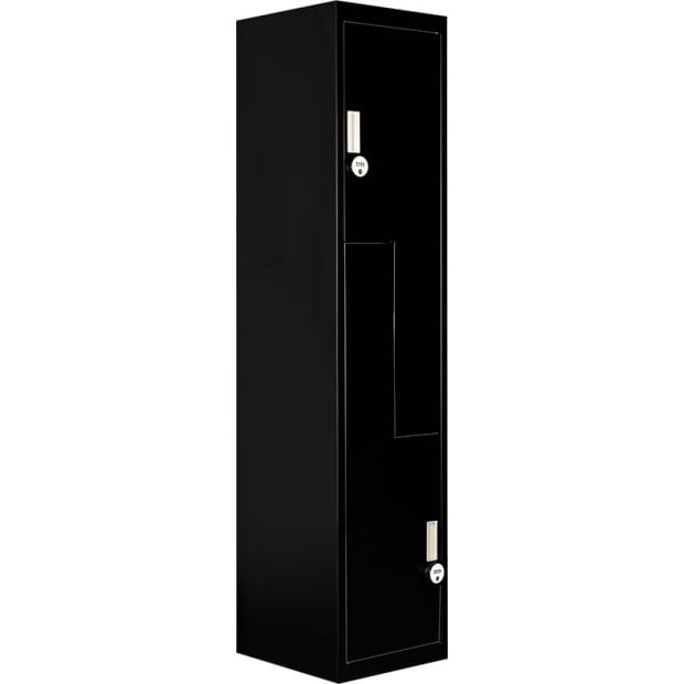 Black Two-door L-shaped Storage Lockers w/4 digit combination Lock Image 6