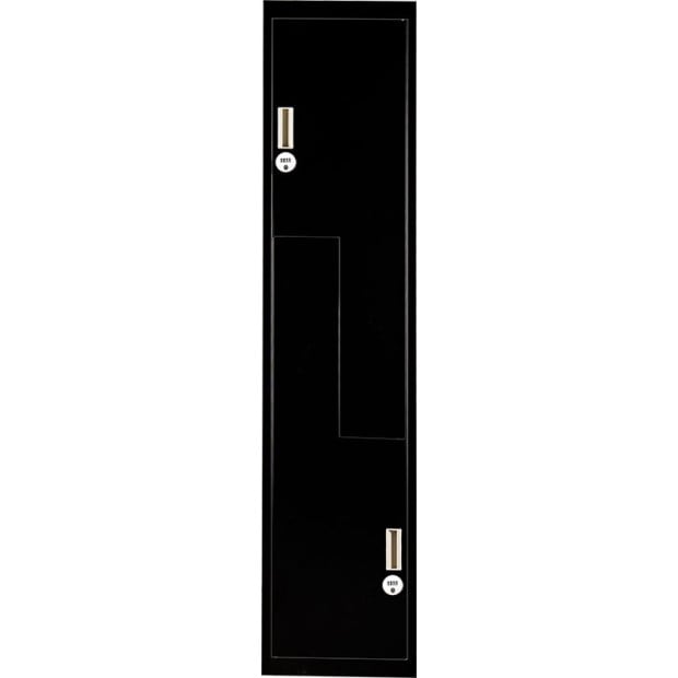 Black Two-door L-shaped Storage Lockers w/4 digit combination Lock Image 7