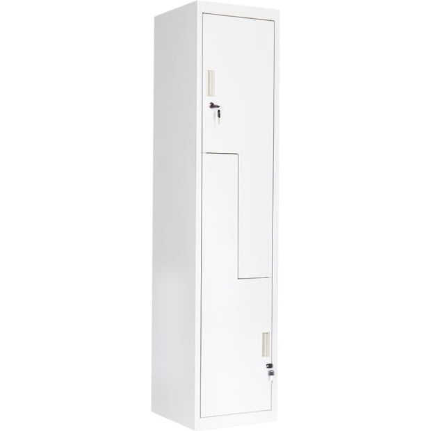 Grey Two-door L-shaped Office Gym Shed Storage Lockers Standard Image 6