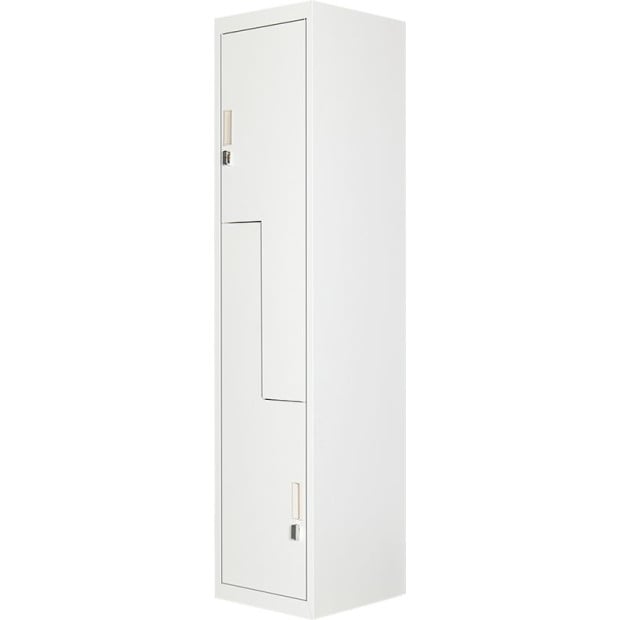 Grey Two-door L-shaped Storage Lockers/w Padlock Image 5