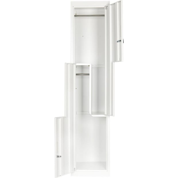 Grey Two-door L-shaped Storage Lockers/w Padlock Image 8