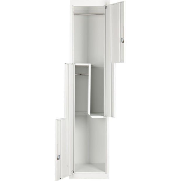 Grey Two-door L-shaped Storage Lockers w/3 digit combination Lock Image 7