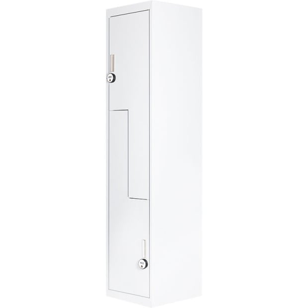 Grey Two-door L-shaped Storage Lockers w/4 digit combination Lock Image 5