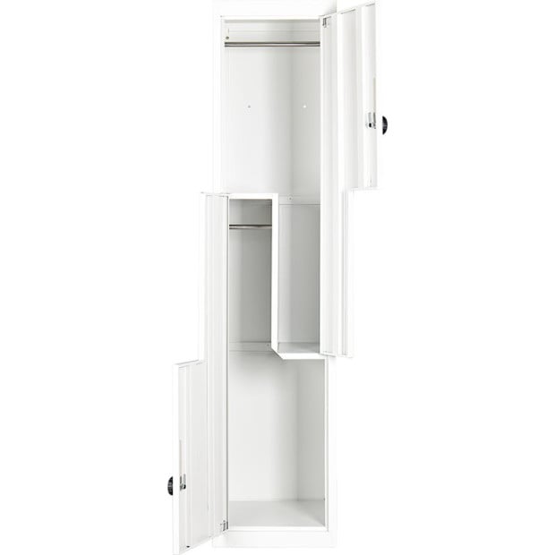 Grey Two-door L-shaped Storage Lockers w/4 digit combination Lock Image 8