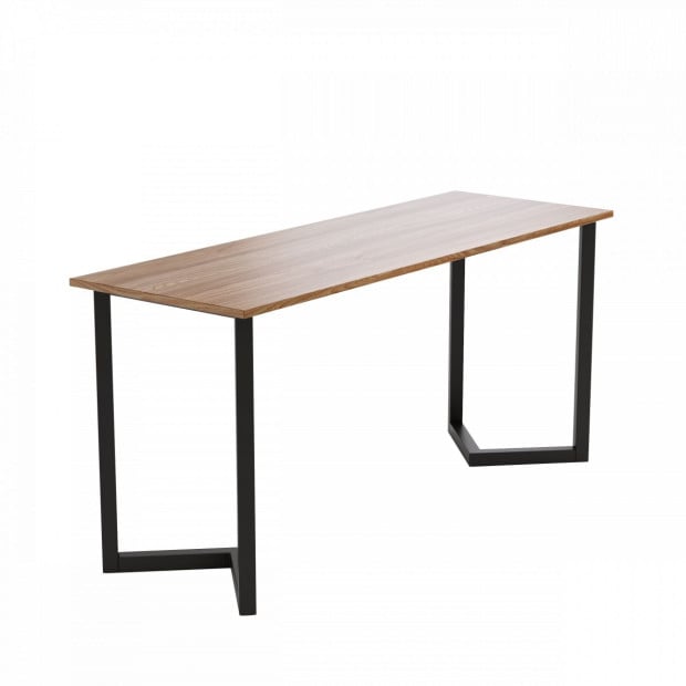 V Shaped Table Bench Desk Legs Retro Industrial Design Fully Welded - Black Image 5