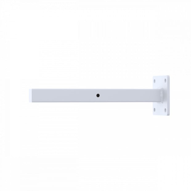 20cm Floating Shelf Brackets Industrial Metal Shelving Supports 4-pack - White Image 6