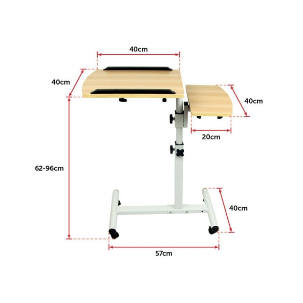 Computer Desk Home Folding Adjustable Removable Laptop Notebook Working Table Image 11