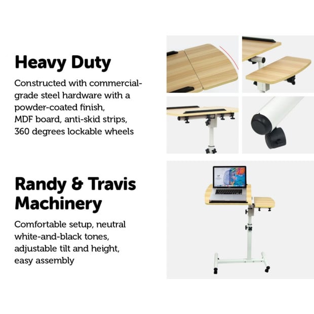 Computer Desk Home Folding Adjustable Removable Laptop Notebook Working Table Image 4