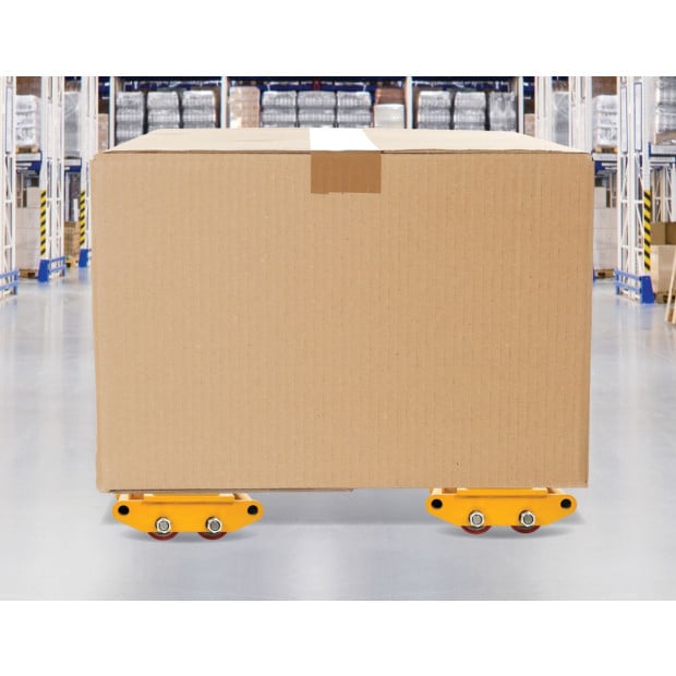 3x3 Heavy Duty Machine Dolly Skate Machinery Roller Mover Cargo Trolley 6t Image 2