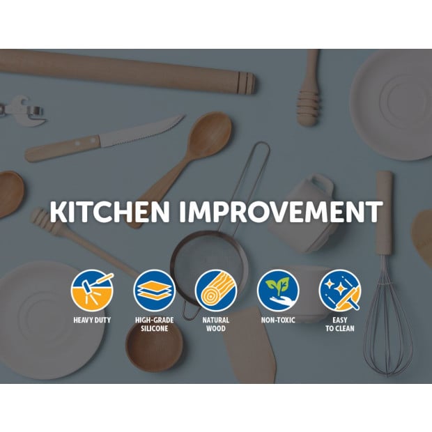 11x Kitchen Utensils For Cooking Baking Silicone Set Image 2